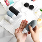 17PCS Leakproof Travel Bottles Set, Silicone Toiletry Containers for Shampoo Lotion Soap, TSA Approved with Storage Bag-Liu