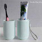 Travel Portable Toothbrush Cup Bathroom Toothpaste Holder Storage Case Box Organizer Travel Toiletries Storage Cup New Creative