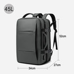 Aesthetic Men Business Backpack School Expandable USB Bag, Large Capacity 17.3 Laptop Waterproof Fashion Travel Backpack