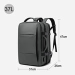 Aesthetic Men Business Backpack School Expandable USB Bag, Large Capacity 17.3 Laptop Waterproof Fashion Travel Backpack