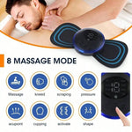 1PC Smart Mini Neck Massager Sticker USB Rechargeable Multi-Function Massage Device Portable Shoulder & Neck Massager