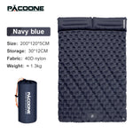 Outdoor Camping Double Inflatable Mattress Extra Wide Sleeping Pad Ultralight Folding Bed Sleeping Mat Car Travel Mat