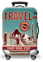 Thick Elastic World Map Luggage Protective Cover Zipper Suit for 18-32 Inch Bag Suitcase Covers Trolley Cover Travel Accessories