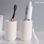Travel Portable Toothbrush Cup Bathroom Toothpaste Holder Storage Case Box Organizer Travel Toiletries Storage Cup New Creative