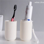 Travel Portable Toothbrush Cup Bathroom Toothpaste Holder Storage Case Box Organizer Travel Toiletries Storage Cup New Creative