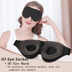 3D Sleep Mask Blindfold Sleeping Aid Eye Mask Soft Memory Foam Face Mask Eyeshade 99% Blockout Light Slaapmasker Eye Cover Patch