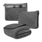Coral Fleece Airplane Blankets Soft Warm Fluffy Multi Functional Portable Cuddle Cution Pillow 2 in 1 Travel Blankets