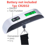Portable Scale Digital LCD Display 110Lb/50Kg Electronic Luggage Hanging Suitcase Travel Weighs Baggage Bag Weight Balance Tools