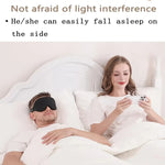 3D Sleep Mask Blindfold Sleeping Aid Eye Mask Soft Memory Foam Face Mask Eyeshade 99% Blockout Light Slaapmasker Eye Cover Patch