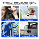 Android Smart Tag Tracker Bluetooth Item Finder Work with Find My (Hub) APP, for Luggage, Bags, Wallets, Keys Tracking Tag