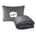 Coral Fleece Airplane Blankets Soft Warm Fluffy Multi Functional Portable Cuddle Cution Pillow 2 in 1 Travel Blankets