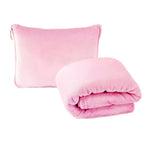 Coral Fleece Airplane Blankets Soft Warm Fluffy Multi Functional Portable Cuddle Cution Pillow 2 in 1 Travel Blankets