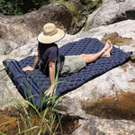 Outdoor Camping Double Inflatable Mattress Extra Wide Sleeping Pad Ultralight Folding Bed Sleeping Mat Car Travel Mat
