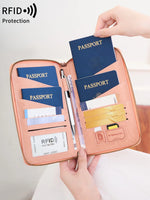 New Retro Passport Bag Family Size Passport Bag Small Large Capacity Passport Holder Can Hold 4 Passport Bags Travel Accessories