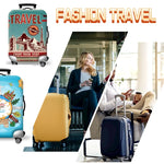 Thick Elastic World Map Luggage Protective Cover Zipper Suit for 18-32 Inch Bag Suitcase Covers Trolley Cover Travel Accessories