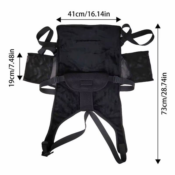 Toddler Airplane Bed Portable Travel Footrest Airplane Seat Extender with Side Pocket Comfortable Kids Travel Plane Bed Hammock
