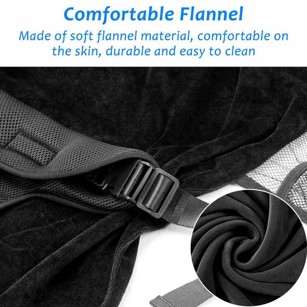 Toddler Airplane Bed Portable Travel Footrest Airplane Seat Extender with Side Pocket Comfortable Kids Travel Plane Bed Hammock