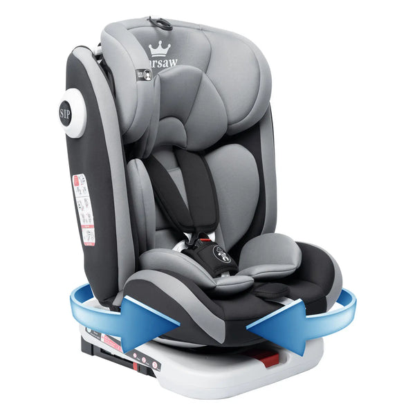 AP01 KL005 Child Seat 360° Baby Car Seat Rotatable ISOFIX ,ECE R44/04,9-36 Kg/0-12 Years, 5-Point Safety Belt, Child Car Seat