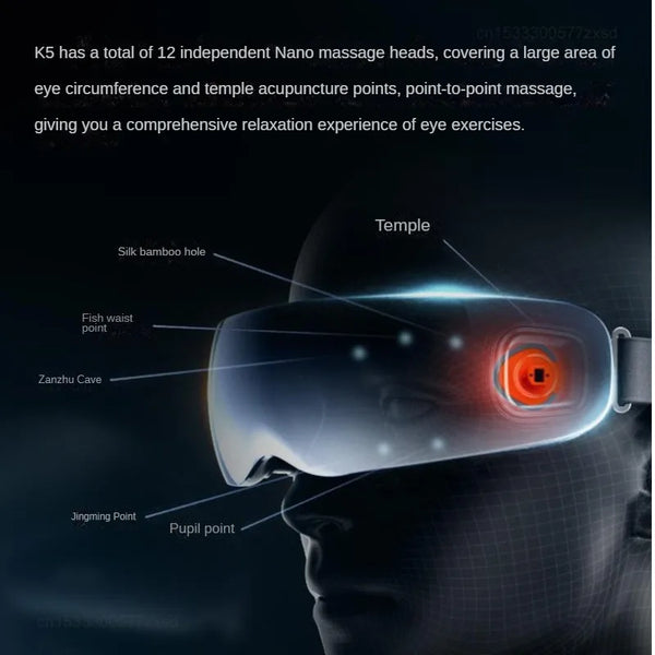 Xiaomi SKG Eye Massager K5 Professional Eye Acupoint Massage Hot Compress Relieve Eye Fatigue Multi-Level Adjustment Portable