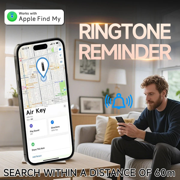 Key Organizer Works,Key Finder,Built-In Airtag Chips, Car Key Chains with GPS Tracker, Keychain,Holds 2-6 Keys