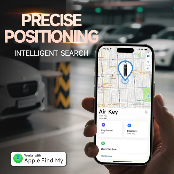 Key Organizer Works,Key Finder,Built-In Airtag Chips, Car Key Chains with GPS Tracker, Keychain,Holds 2-6 Keys
