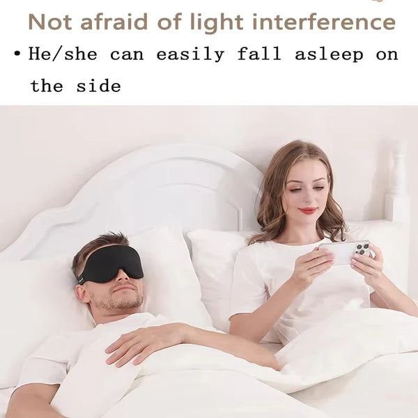 3D Sleep Mask Blindfold Sleeping Aid Eye Mask Soft Memory Foam Face Mask Eyeshade 99% Blockout Light Slaapmasker Eye Cover Patch