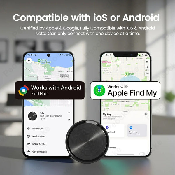 New Air Tags for Android or Ios Dual System Bluetooth Tracker Smart Tag Compatible with Ios or Google Find Hub Item GPS Locator
