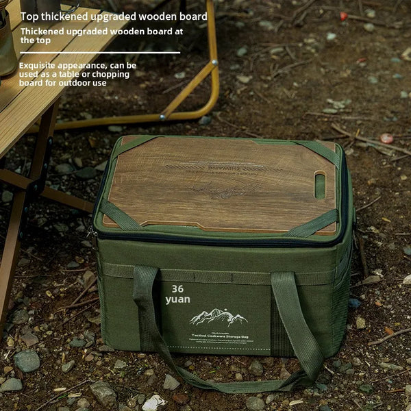 36L Outdoor Table Board Multi-Functional Camping Storage Bag Tactical Storage Box with a Portable Camping Gear