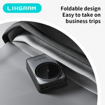 Magnetic 3-In-1 Wireless Charger Nightlight Foldable Magsafe for Iphone 12-17 Apple Watch Airpods (Not for Airpods 2) W91