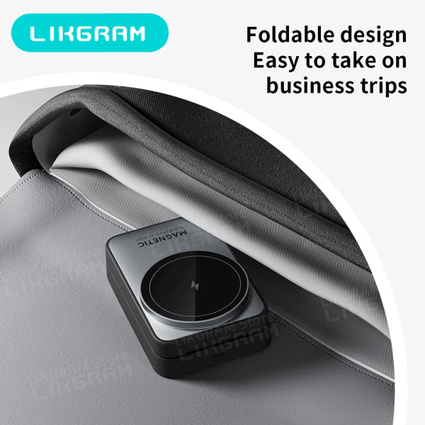 Magnetic 3-In-1 Wireless Charger Nightlight Foldable Magsafe for Iphone 12-17 Apple Watch Airpods (Not for Airpods 2) W91
