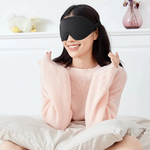 3D Sleep Mask Blindfold Sleeping Aid Eye Mask Soft Memory Foam Face Mask Eyeshade 99% Blockout Light Slaapmasker Eye Cover Patch