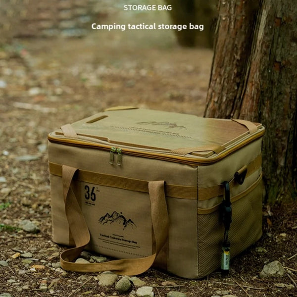36L Outdoor Table Board Multi-Functional Camping Storage Bag Tactical Storage Box with a Portable Camping Gear