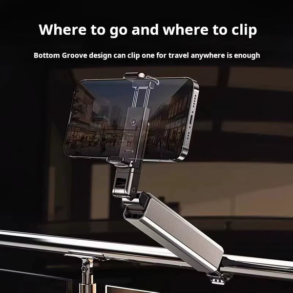 Airplane Phone Bracket,Portable Phone Stand for Desk with Multi-Directional 360 Degree Rotation,Pocket Size Foldable Phone Stand